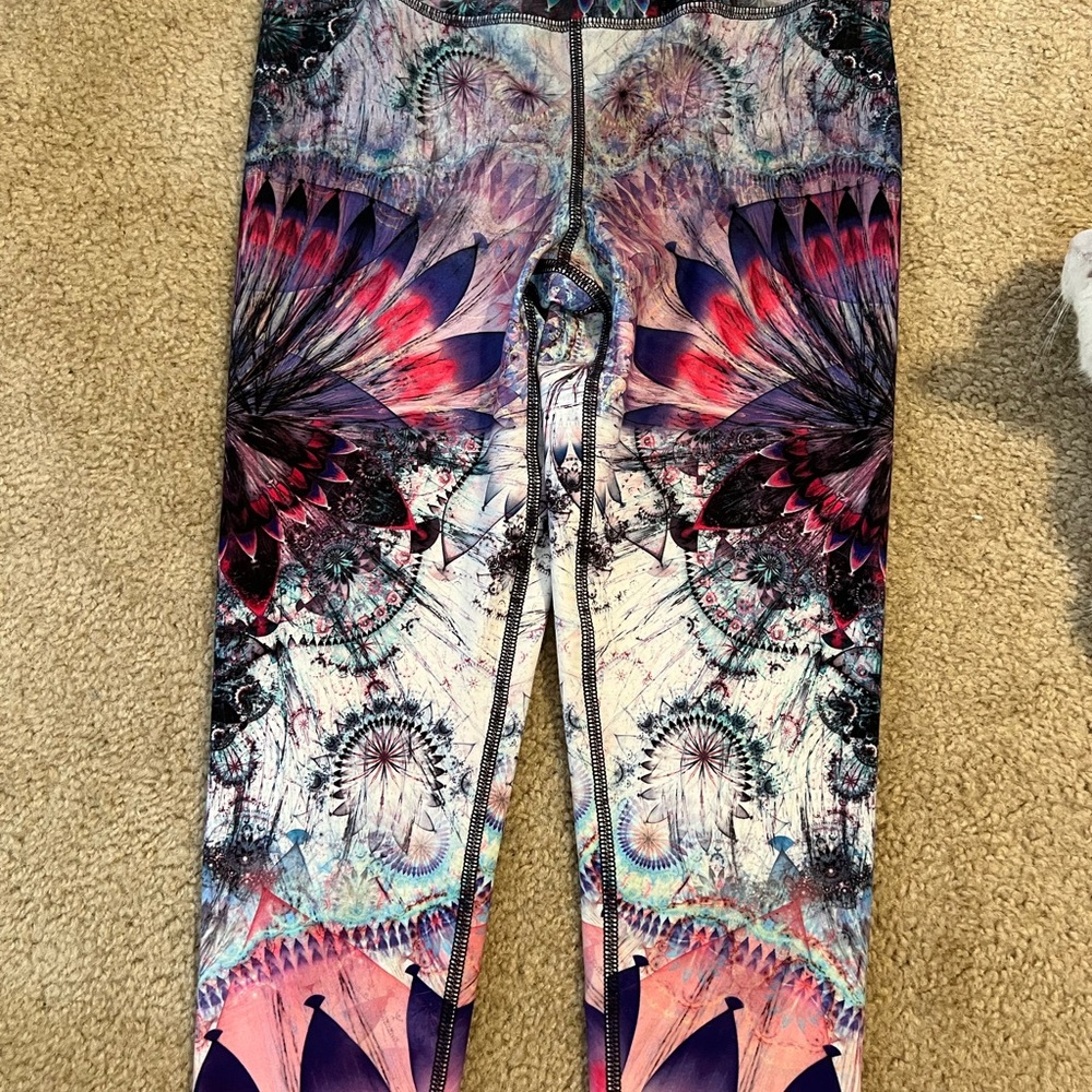 Evolution and Creation Colorful Patterned Leggings